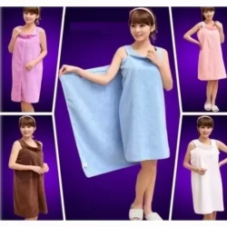 МИКРОФИБЪРНА РОБА КЪРПА ЗА БАНЯ SMART TOWEL | Удобна хавлия тип рокля
