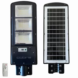 Соларна LED Лампа 900W COBRA | LED Соларни Стенни Лампи за Външно Осветление